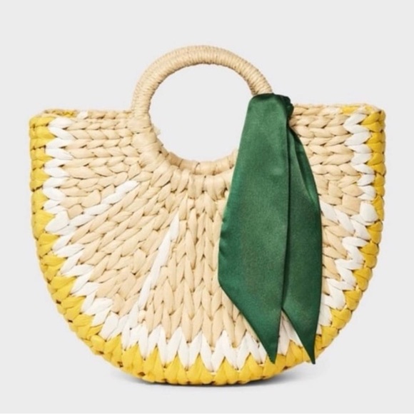 a new day Handbags - A New Day Straw Lemon Bag